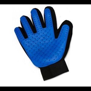 Pet hair glove brush